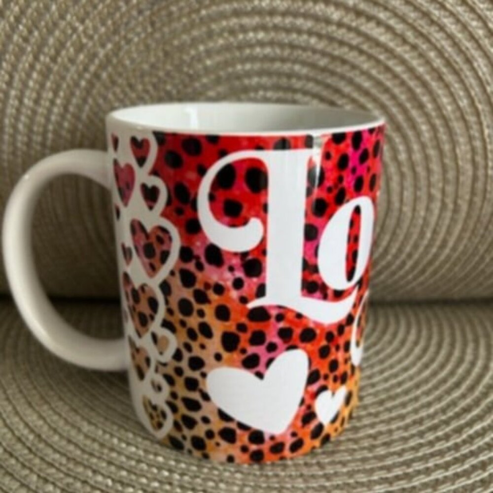 Hand crafted Love You 12 Ounce Coffee Mug